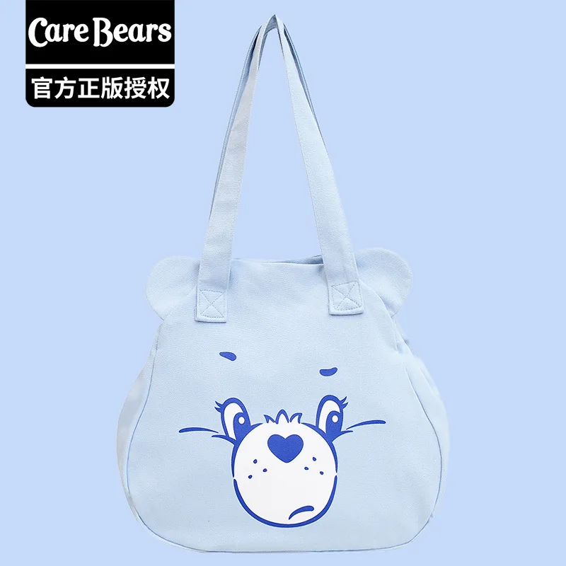 New Anime Miniso Care Bears borsa a tracolla in tela Cartoon Cute Student zaino Kawaii borsa a mano regalo di compleanno per giocattoli per ragazze