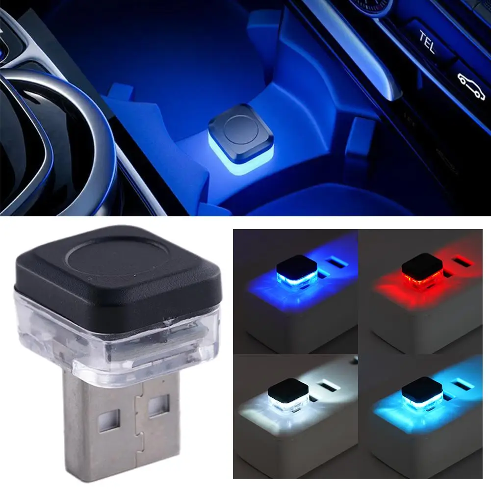 

USB Car Mini LED Atmosphere Lights Car Interior Neon Emergency Lamp Decorative PC Auto And Portable Play Plug Universal Lig I0I8