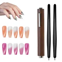 3Pcs Cat Eye Nail Magnet Magnetic Pen Tool Sets 3 In 1 Cat Eye Gel Nail Polish Steel Pen Art Design Magnetic Sticks Accessories