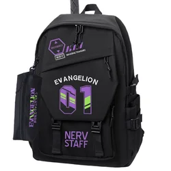 Neon Genesis Evangelion EVA No. 1 Children's Cartoon Cute School Bag Creative Personality Large Capacity Casual Fashion Backpack