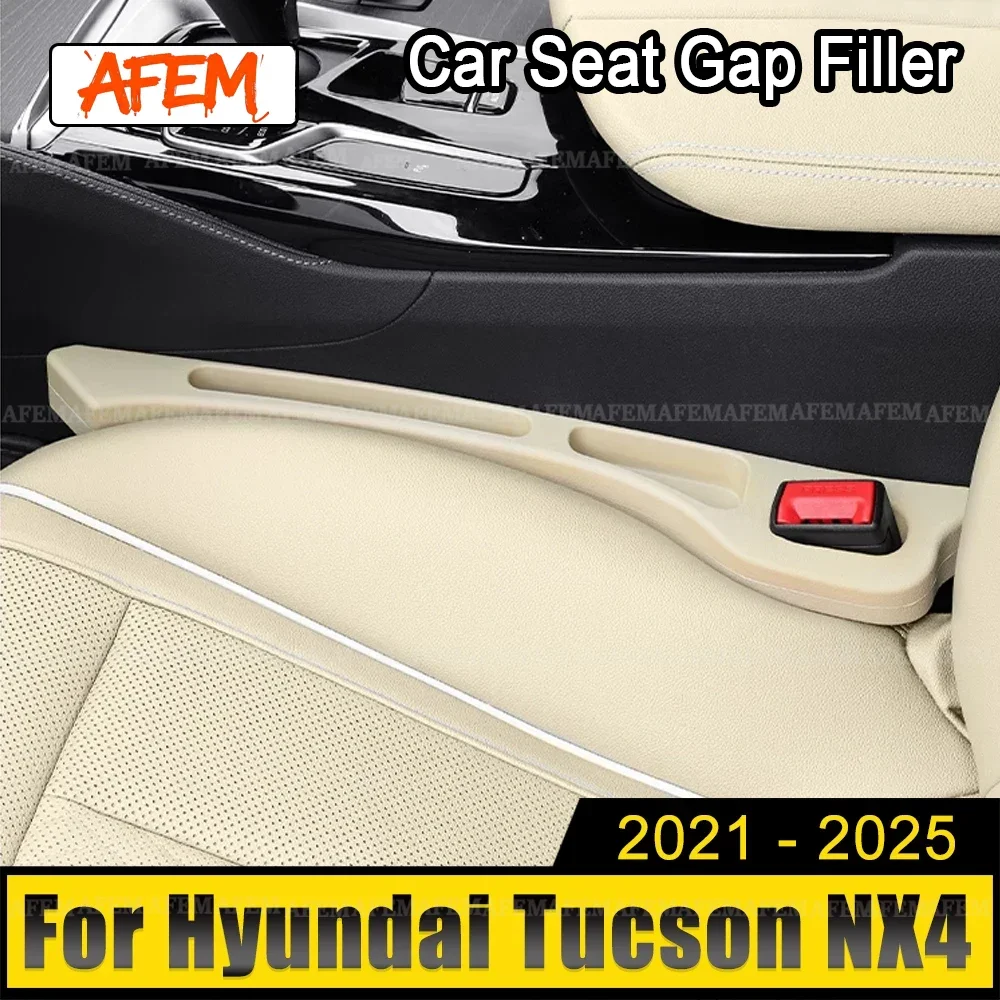 For Hyundai Tucson NX4 2021 2022 2023 2024 2025 Hybrid N Line Car Seat Gap Anti-leak Stopper Strip Slot Seat Gap Organizer