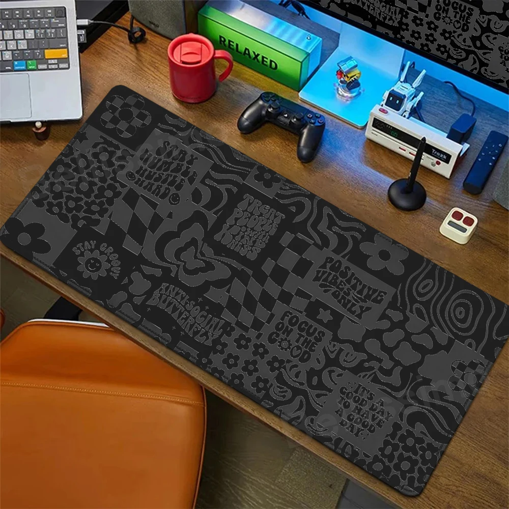 

XXL Pinkly Girl MousePad Laptop Gaming Extended Deskmat Cute PC Gamer Cabinet Mousepad Angel Anime Girls Keyboard Mat Rug Carpet