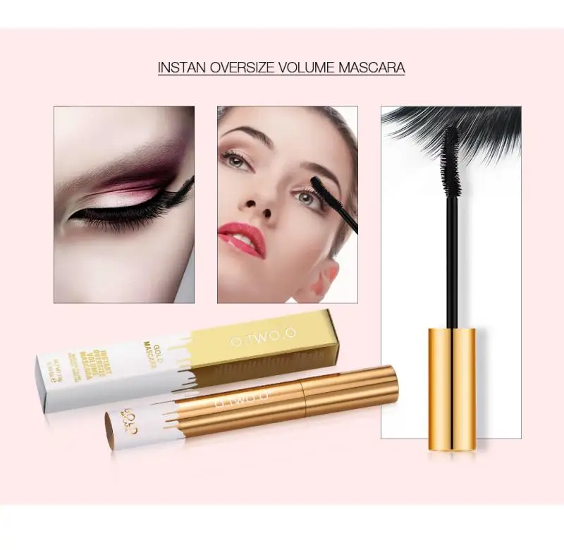 3d Mascara schwarze Wimpern Wimpern verlängerung Wimpern Pinsel Schönheit Make-up lang tragende Gold lange Curling Wimpern