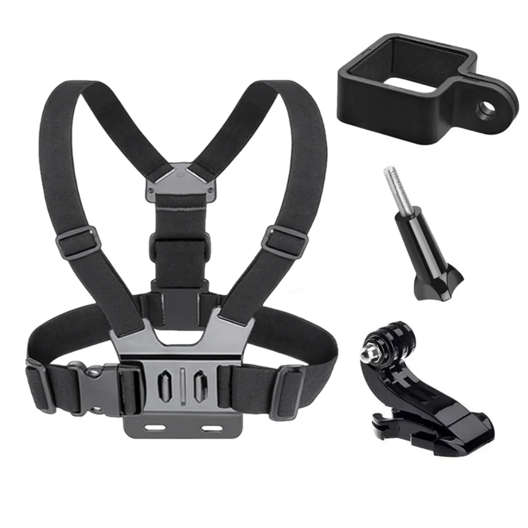 4-in-1 Chest Strap Bracket Extension Adapter, Fixed Frame Bracket, Suitable for Dji Osmo Pocket 3 Action Camera Accessories