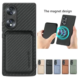 Magnetic 2IN1 Detachable Leather Case for OPPO A80 A79 A98 A78 A58 A38 A18 A17 K A 18 38 58 78 79 80 98 5G 4G Card Cover Magsafe