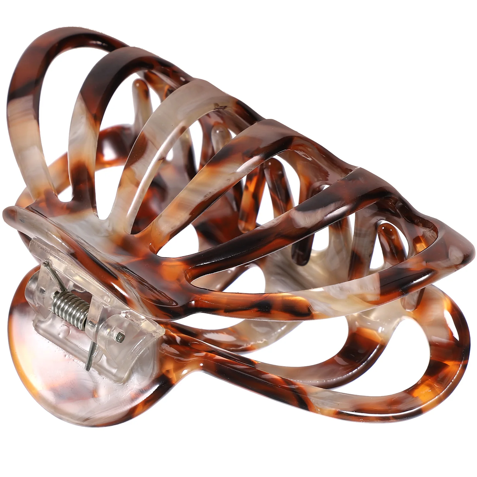 

Leopard Print Hair Claw Clip Strong Hold Large Jaw Clip for Women Wide Teeth Hair Clamp for Makeup Shower Exercise