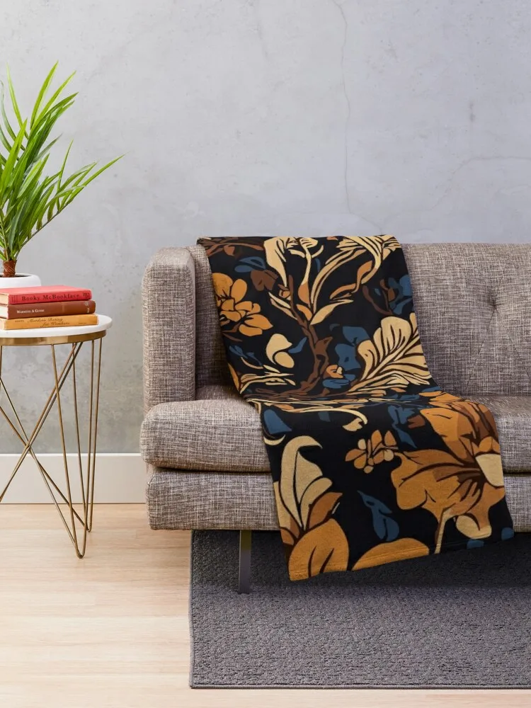 Autumn beautiful Leaves Pack, groovy leaf flower Throw Blanket Thermals For Travel Tourist Sofa Blankets