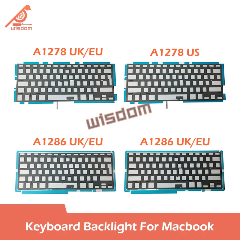 Laptop A1278 A1286 A1465 A1466 A1425 A1502 A1398 Keyboard Backlight For Macbook Air Pro 11\