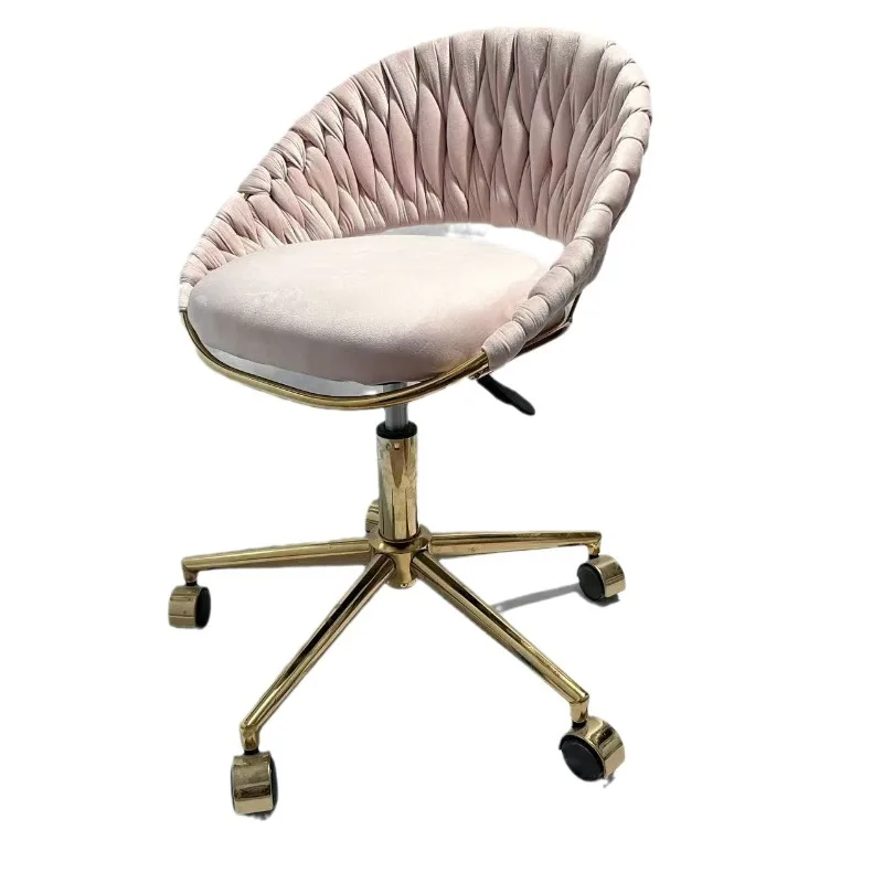 

Girls bedroom home makeup comfortable sedentary velvet explosion computer dresser rotating chair