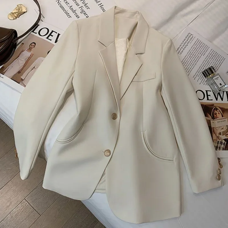 Blazer Suit Jacket Autumn New Fashionable Mid Length Blazers for Women