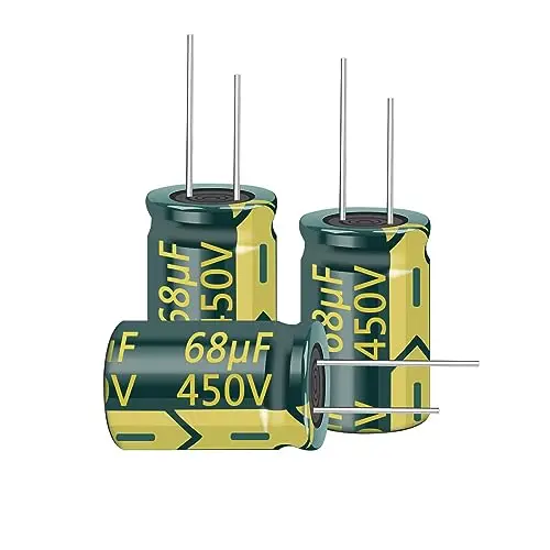 

10pcs 450V 68UF Capacitor 16x25mm(0.63x0.98in) High Frequency Aluminum Electrolytic Capacitors for TV, LCD Monitor, Game