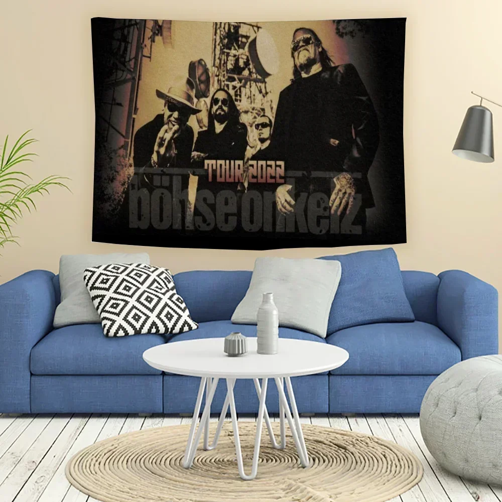 Bohse Onkelz Large Tapestry on the Wall Hanging Decor Bohemian Chic Wall Decoration Home Kanye Cheap Room Decor Items Aesthetic