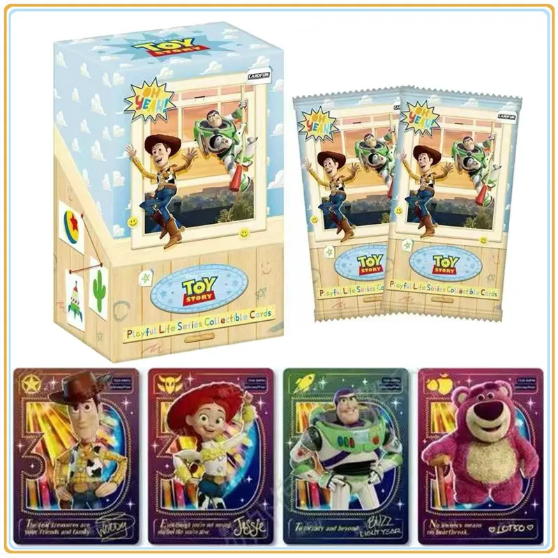 

CARD.FUN Disney Toy Story 30th Jugar con la vida Collectible Card Woody Buzz Lightyear Anime Character Card Kids Toys Gifts