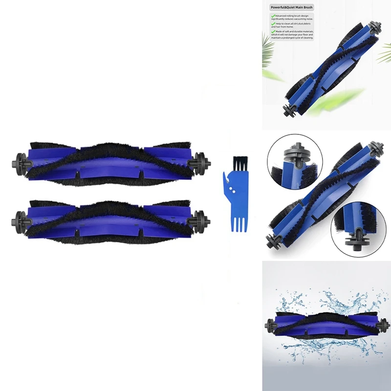 A01V-brosse à rouleau principal pour aspirateur Robot hybride série Eufy Robovac X8, pièces de rechange lavables