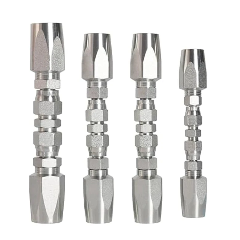 

Y42A-4PCS Ремонтный комплект фитингов для гидравлических шлангов многоразового использования, фитинги для гидравлических шлангов 1/2 дюйма 3/4 дюйма, комплект для ремонта поля гидравлических шлангов