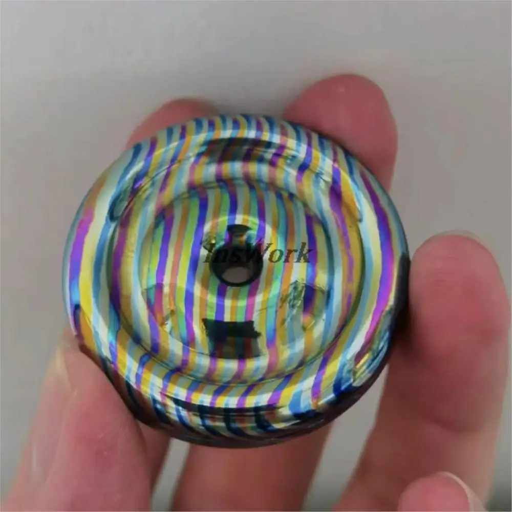 Black Hole Haptic Coin Zirconium Damascus Superconductivity Worry Stone Fitget Toys