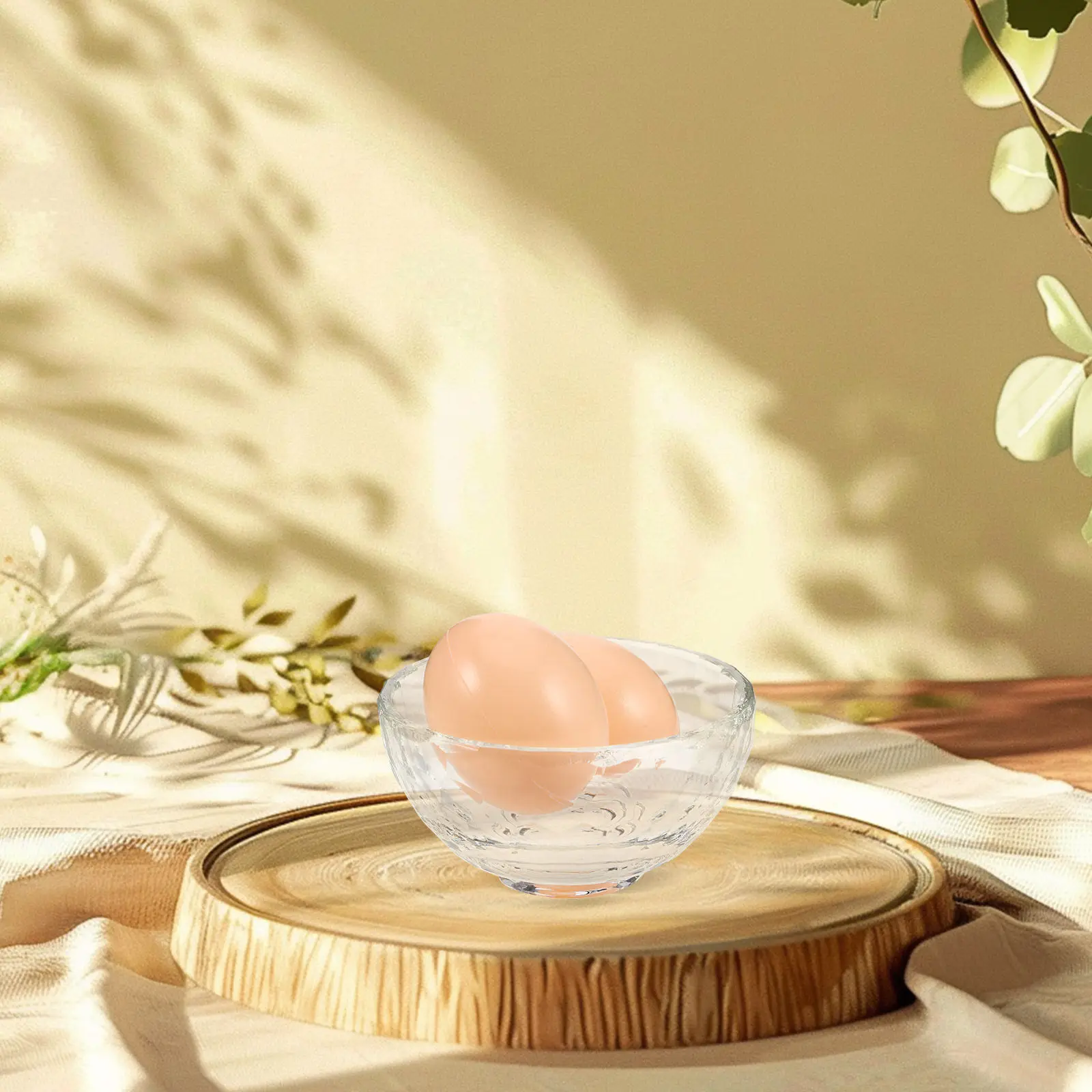 Mini Crystal Water Offering Bowl Clear Glass Buddha Cup Holy Bowl Religious Votive Holder Meditation Yoga Smudging Tealight