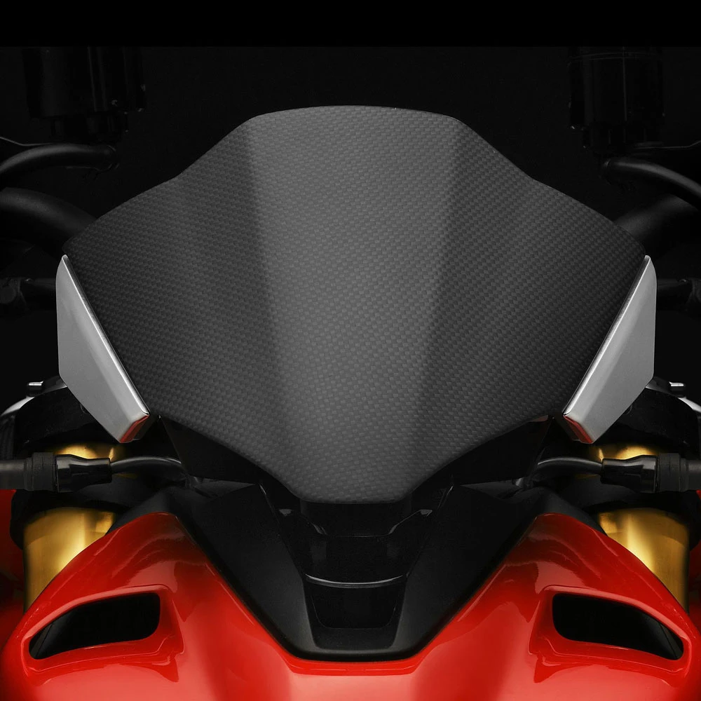 V4 Accessories Windshield For Ducati Streetfighter V 4/S V2 2021-2023 Motorcycle Windscreen Deflector Protection ABS Plastic