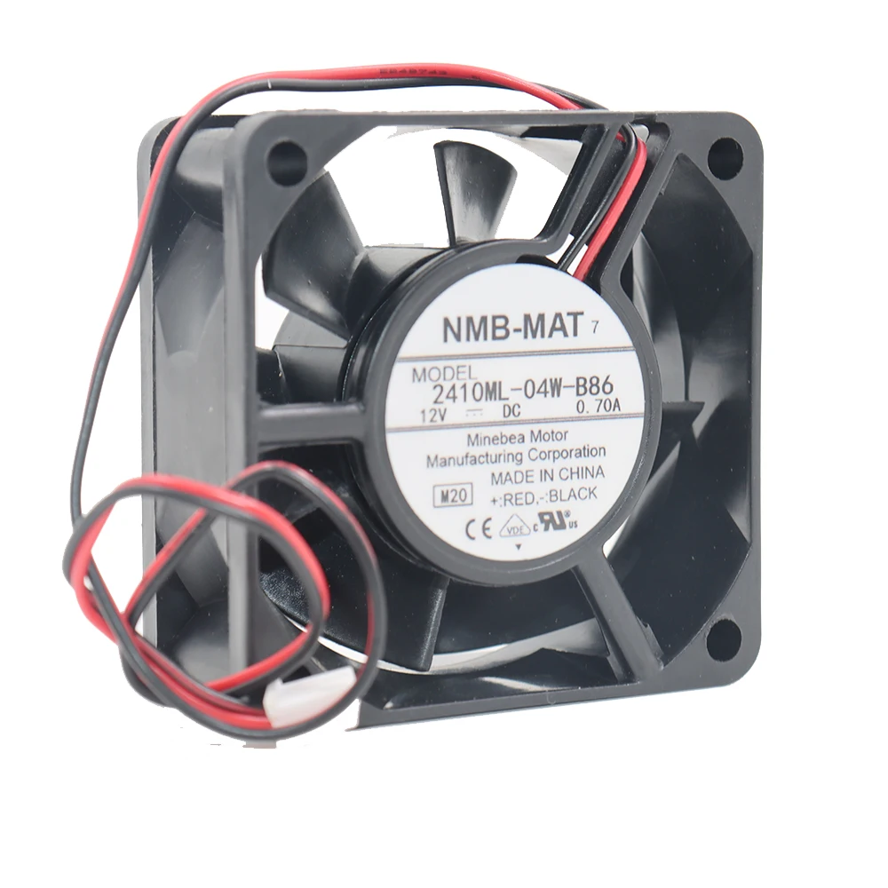 

Brand new NMB original 2410ML-04W-B86 DC12V 0.70A 6025 6CM chassis high air volume radiator fan
