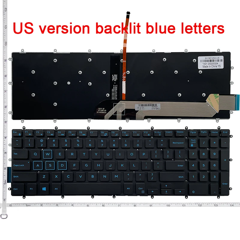 US Laptop Keyboard For Dell Inspiron 15 3582 3583 3585 3590 3593