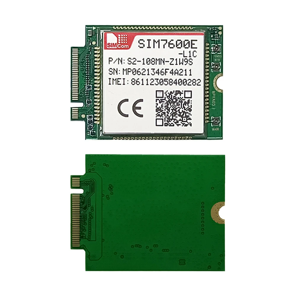 

SIMCOM SIM7600E-L1C M.2 Module 4G LTE Cat1 IoT Module GNSS GPS GLONASS Compatible With SIM7500/SIM7600