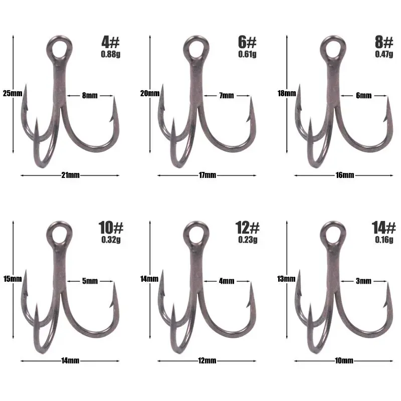 Three Hook High Carbon Steel Titanium Alloy Coating 6066 Three Hook Gun Color Teflon Triple X Reinforcement image 4
