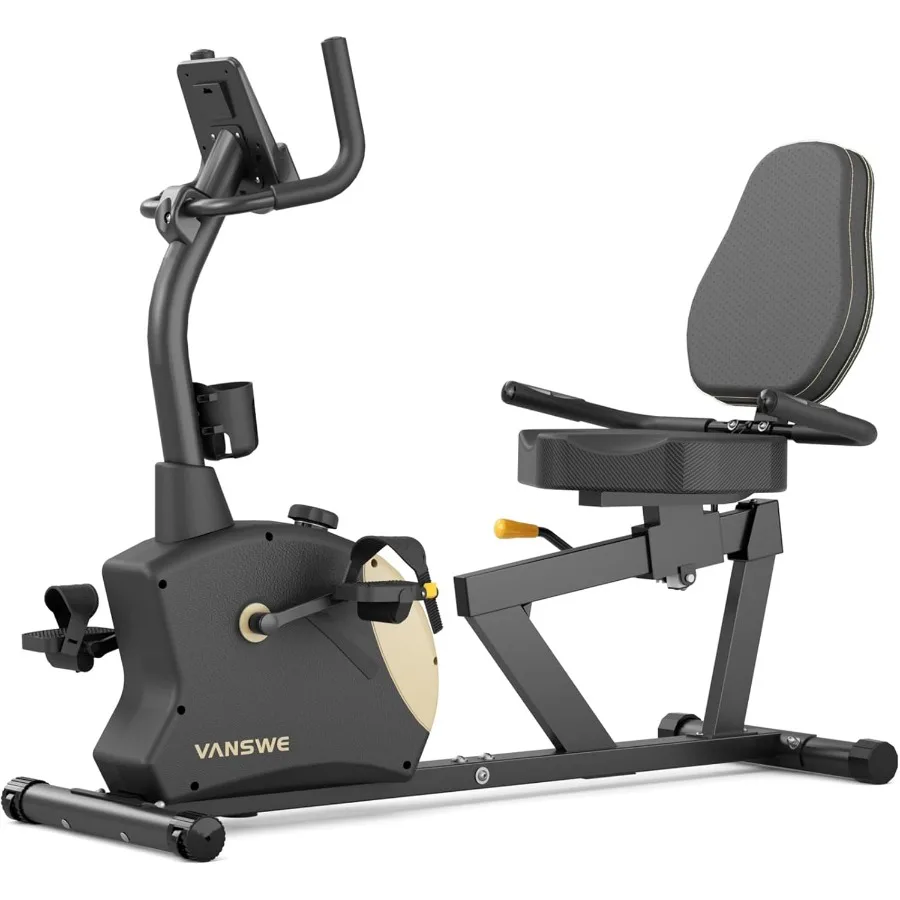 Rower treningowy leżący dla dorosłych i seniorów, rowery leżące do użytku domowego z oporem magnetycznym, Bluetooth i możliwością podłączenia do aplikacji.