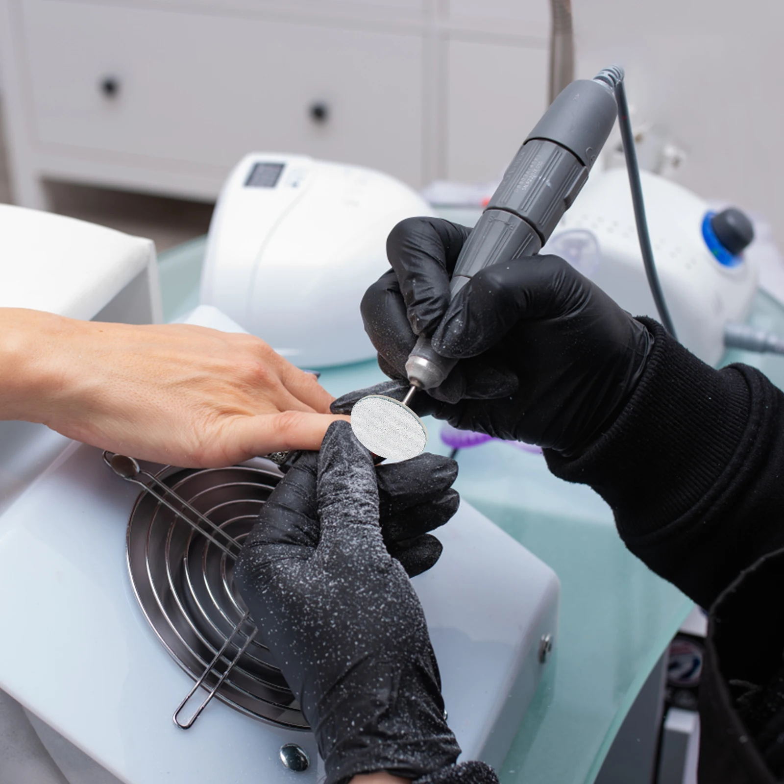 

50 шт., шлифовальные наждачные бумаги, прочный материал, удобная ручка, идеальное частое использование, энтузиасты ухода за ногтями, шлифовальный диск для ногтей