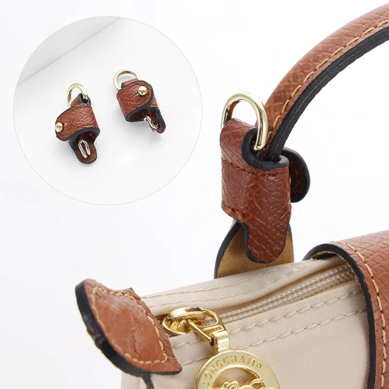 Bag Strap Buckle For Longchamp Split Leather Hang Buckle Replacement Bag Shoulder Strap Buckles Modification Bag Punch-free