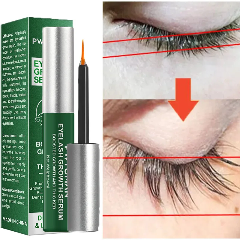 Soro de crescimento rápido dos cílios, Natural Eyelash Enhancer, mais completo, mais grosso Curling, Lash Tratamento, Eye Care Products, Maquiagem, 7 Dias