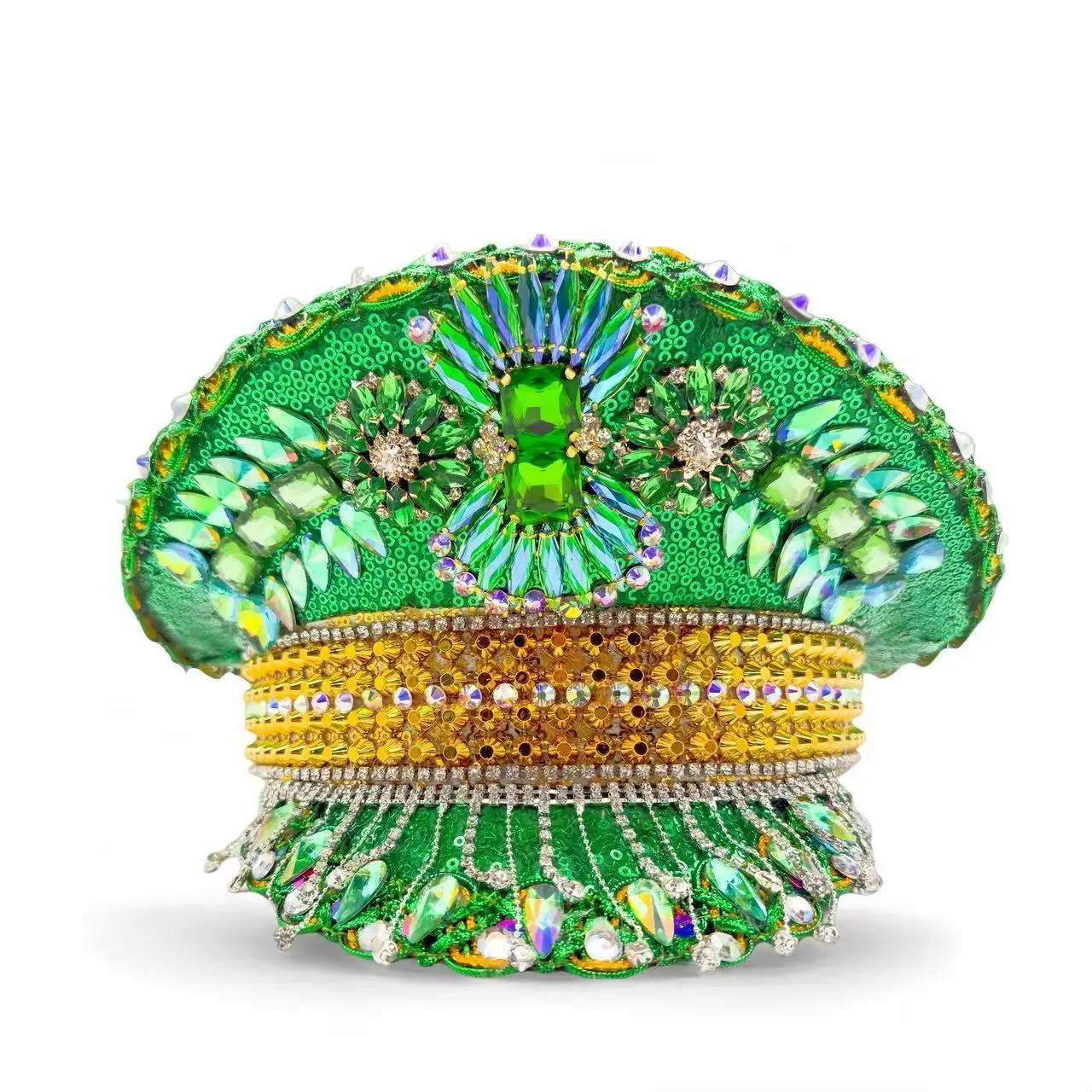 

Шляпа капитана в стиле стимпанк со стразами для Марди Гра, карнавала, аксессуаров для рейв-фестивалей и вечерние кепки для женщин и мужчин