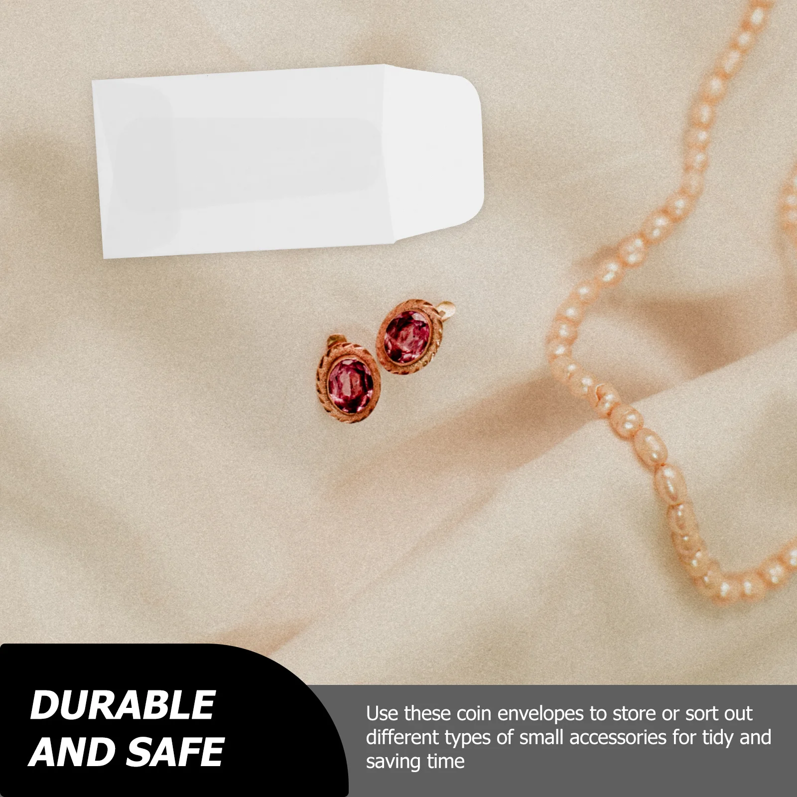 

50Pcs Mini Photo Envelopes Coin Packaging Pouches for Small Parts Jewelry Rings Earrings Organizing Mini Envelopes