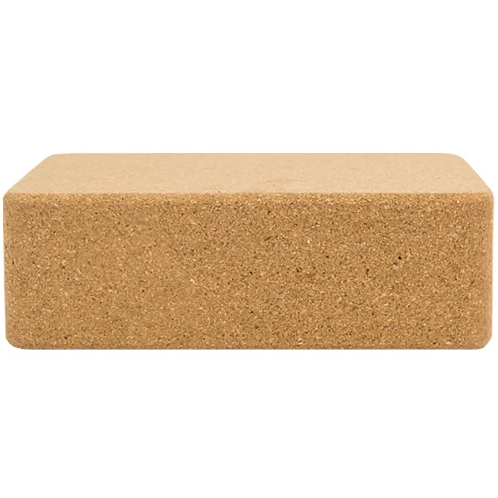 

High Density Natural Cork Yoga Block Fitness Training Exercise Equipment Dance Gymnastics Relaxation Tool Prop For Yoga Studio