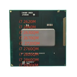 i7-2620M 2640M 2630QM 2670QM 2720QM i7 2760QM i7-2820QM 2860QM 2920XM notebook CPU