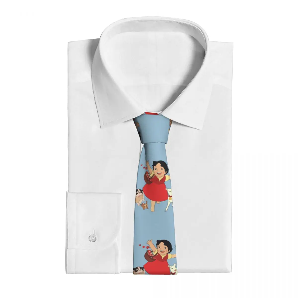 Men\'s Tie Cartoon Heidi The Girl Neck Ties Anime Cute Funny Collar Tie Design Daily Wear Party Quality Necktie Accessories