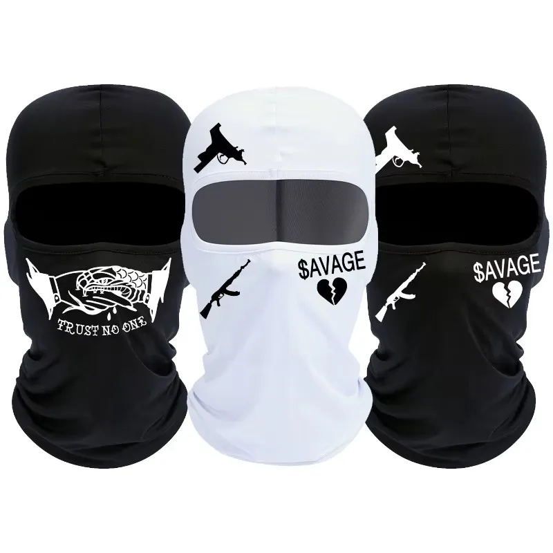 Passamontagna Berretto da ciclismo all'aperto Maschera Bandana Sport Sci Corsa MTB Bici Bicicletta Moto Cappuccio Sciarpa Uomo Maschera Gangster