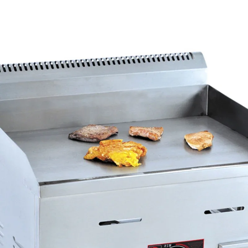GH-718 แก๊ส Griddle แบนสเต็กบะหมี่ผัดเดสก์ท็อปย่างแก๊สธรรมชาติมือเค้กเครื่องปลาหมึกทอดเครื่องแผ่นเหล็กย่าง