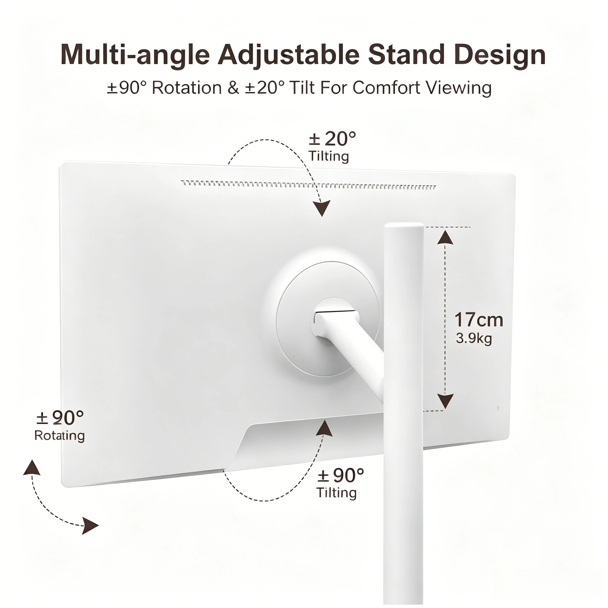 Mobile Android Touch Screen Monitor Stand, 21.5" 24" 27" 32" Rotating Smart Display with Wheels & Built-in Rechargeable Battery