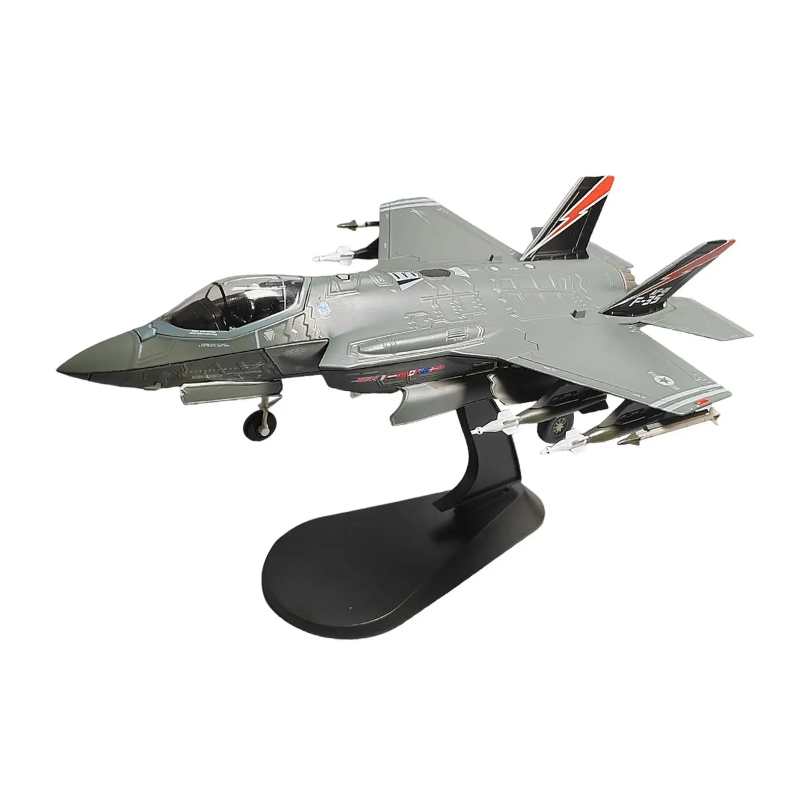 

1/72 Scale F 35A Fighter Jet Model Home Decor Desktop Decoration Collectables Alloy Airplane Model for Bookshelf Bar Office Home