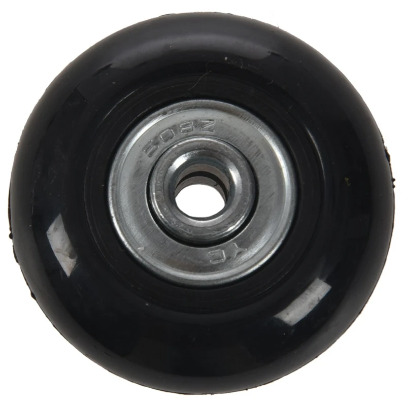 4Set 45X19mm Luggage Suitcase / Inline Outdoor Skate Replacement Wheels Black