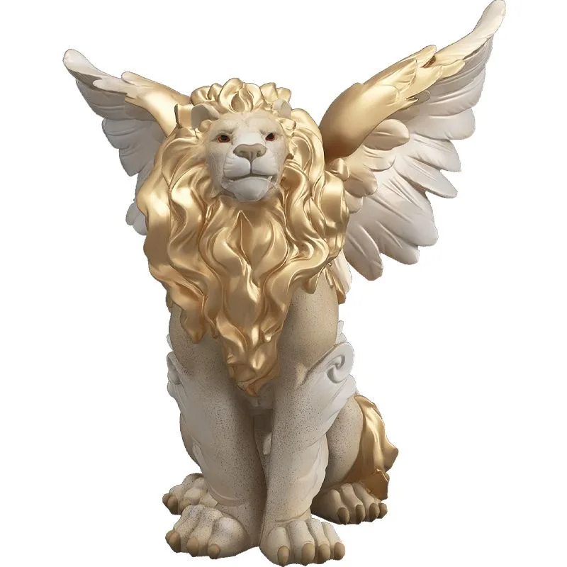 

32CM Nordic lion handicrafts ornaments, light luxury foyer, living room, TV cabinet, wine cabinet, model room, desktop decor