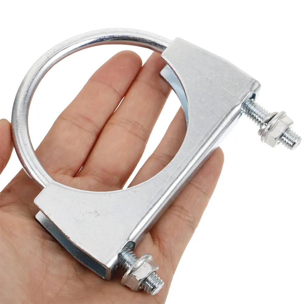 

2 Pcs Round Tube Clamp Automotive Accessories Supplies Motorcycle Car Replacement 304 Stainless Steel Parts