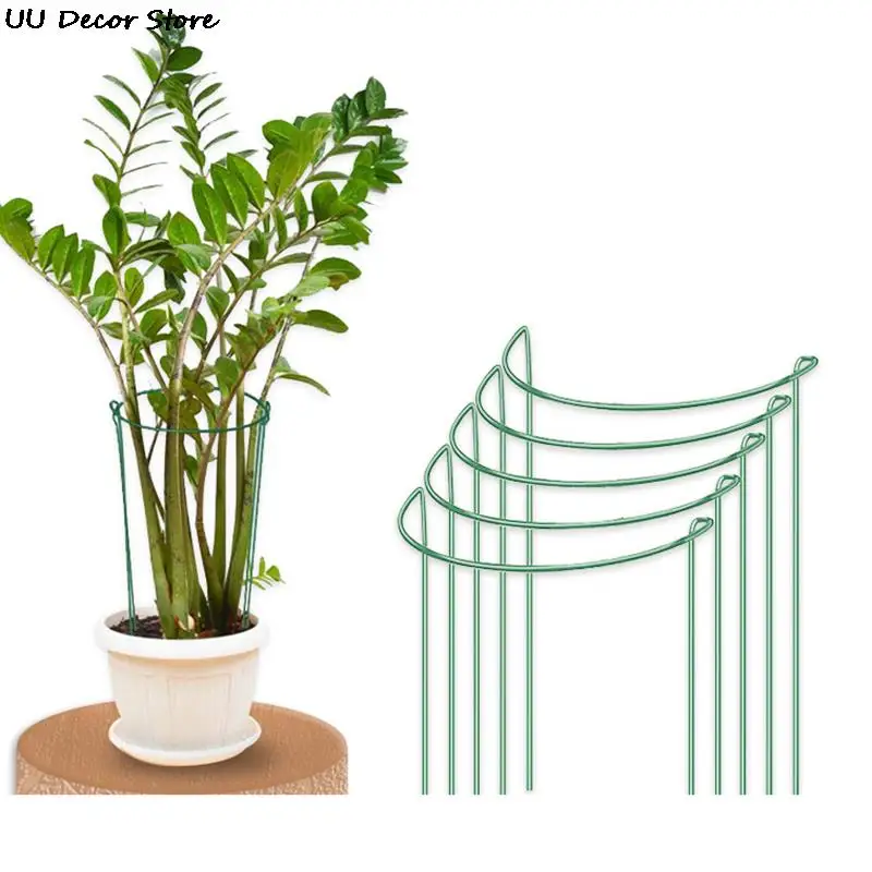 

Garden Plant Support Cage Plie Flower Stand Holder Plastic Semi-Circle Green House Orchard Rod Household Gardening Bonsai Tool