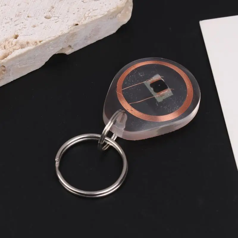 CUID Rewritable NFC Keychain Token – 13.56MHz Smart Fob for Access Control, Copyable & Writable with Wet Inlay