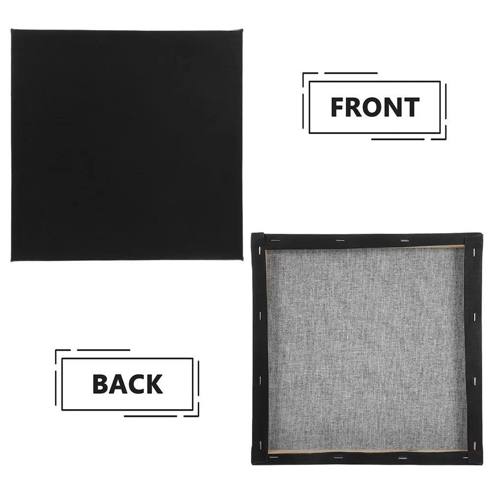 لوحة قماشية للرسم للفنانين، سطح قطني أملس، إطار خشبي قوي، لوازم الرسم بالألوان المائية الزيتية من الأكريليك #6