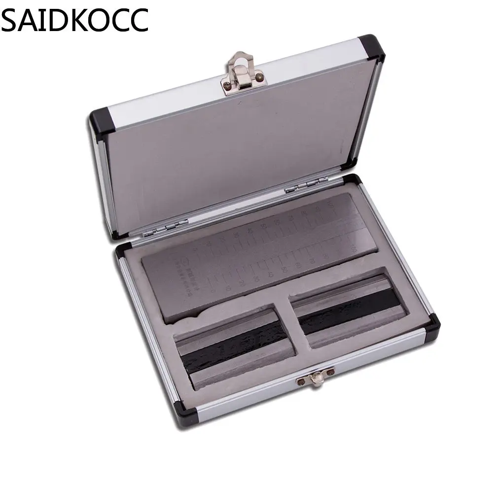 SAIDKOCC Stainless Steel Scraper Fineness Meter Single Groove Fineness Plate Fineness Gauge 25/50/100/150um