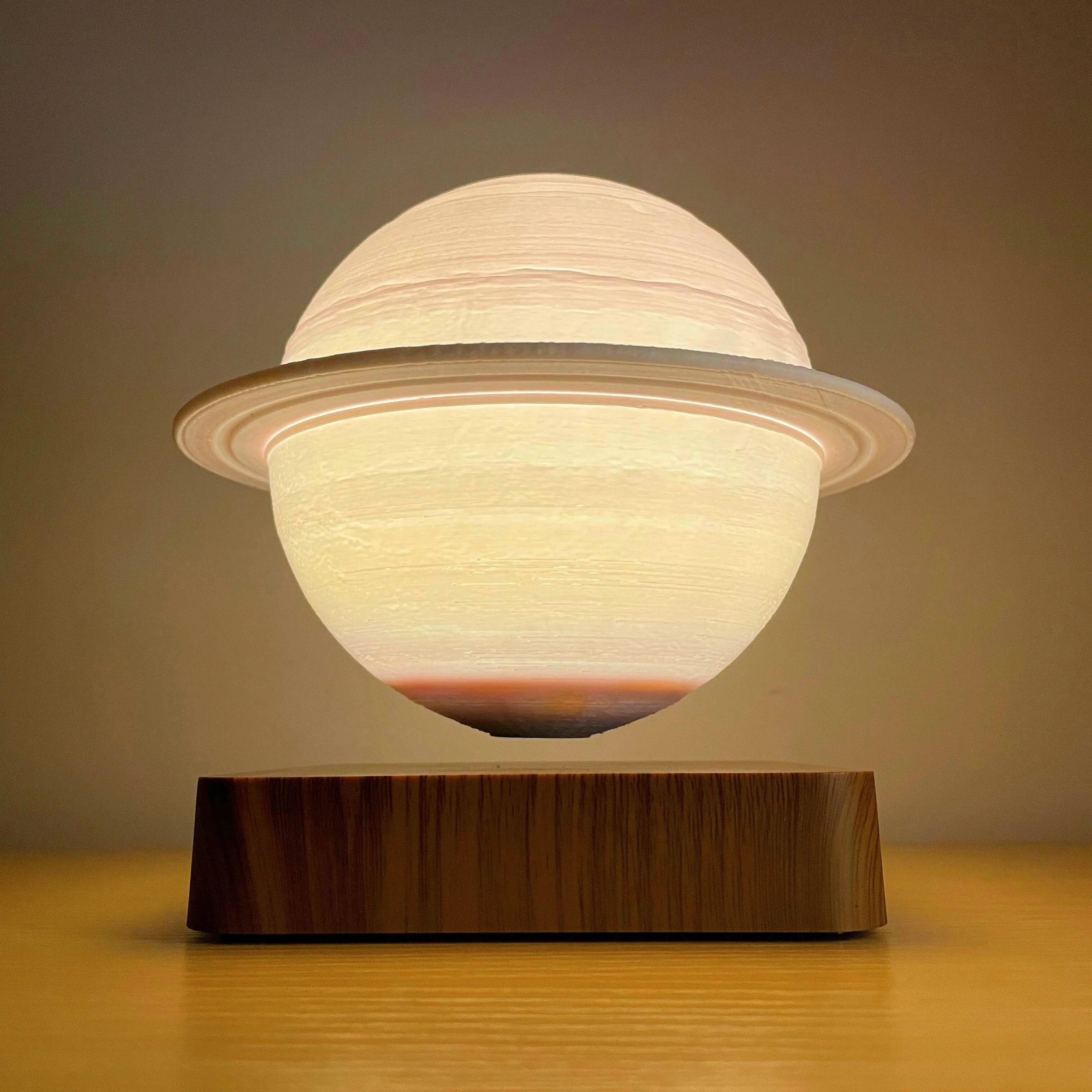 

Magnetic Levitating Moon Lamp HCNT Factory Price Floating Saturn Lamp 3 Colors Levitation Floating Luna Table Lamp