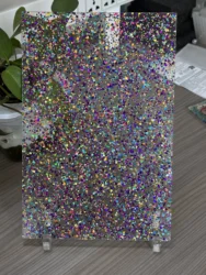 3MM Thick Dot Glitter Acrylic Sheet 12x8 Inches Craft Decoration Material for DIY Projects