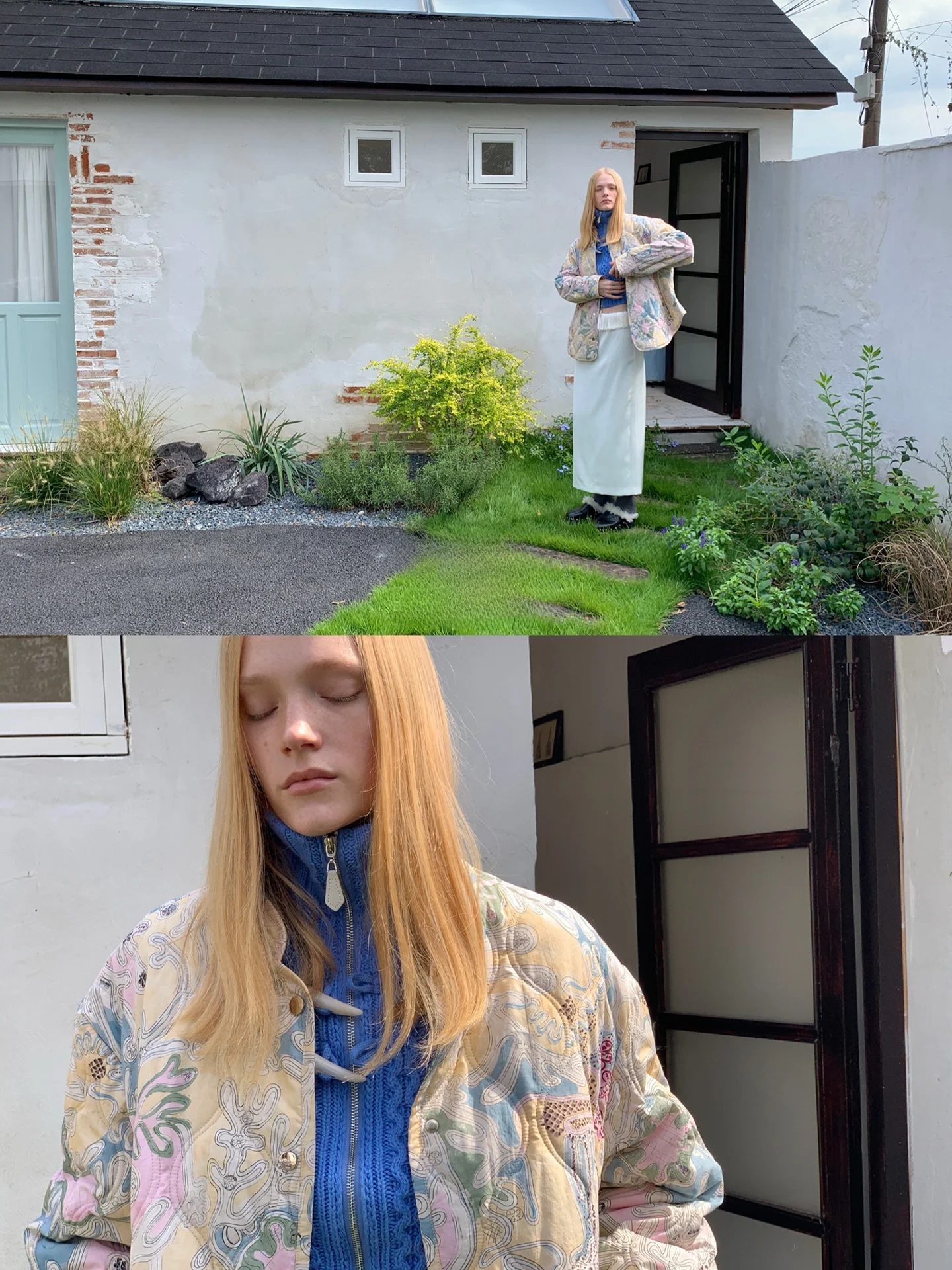 

Модная хлопковая куртка с принтом, верхняя одежда Весна 2026, женская одежда, дизайнерская сенсация, тонкое хлопковое пальто с малой партией пошива