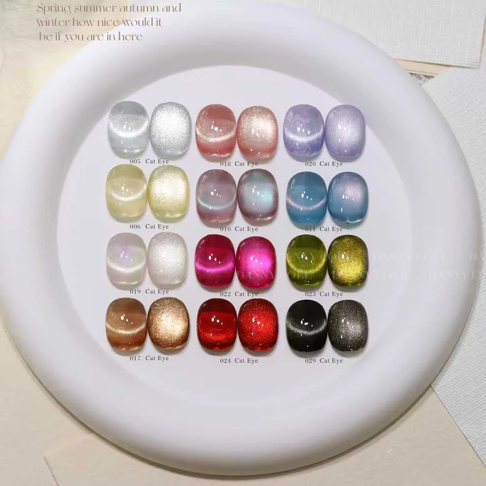 30Pcs Magnetic Cat Eye Gel Nail Polish Set With Display UV LED Soak Off Gel Varnishes Crystal Cat Eye Gel Lacquer Nail Art 15ml